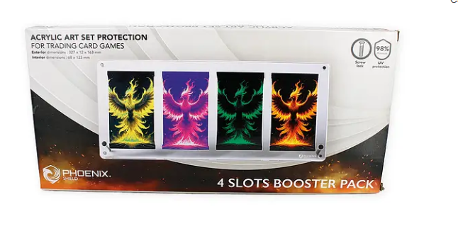 Protections ACRYLIQUE de x4 Boosters Pokémon