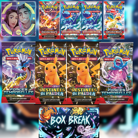 New GodBox MYSTERY Pokémon (8 Boosters pokémon mystère) à ouvrir en live