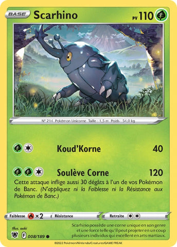 Parfum Inhibiteur Reverse - carte Pokémon 136/189 Astres Radieux
