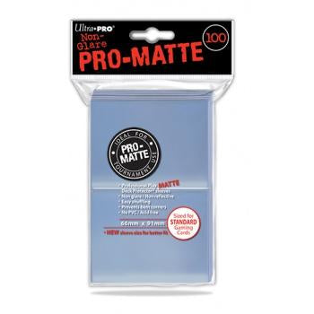 Ultra pro - Protèges cartes standard - Sleeves Pro MATTE transparent à pastilles x100